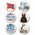 Norway Collection Button Bubbles Scrapbook Embellishments by SSC Designs
