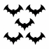 Halloween Bats Decorative Scrapbook or Cardmaking Brads by Eyelet Outlet - 12 Pieces