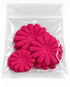 Petal Party Collection Magenta 1", 1.5", 1.75" Daisy Flowers - Pkg. of 30