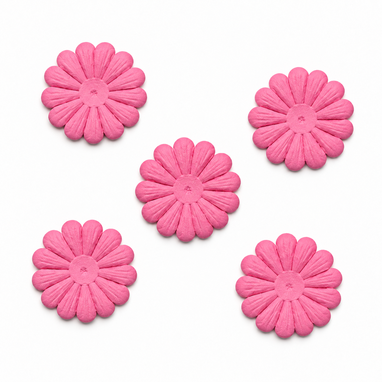 Petal Party Collection Pink 1.75" Daisy Flowers - Pkg. of 15