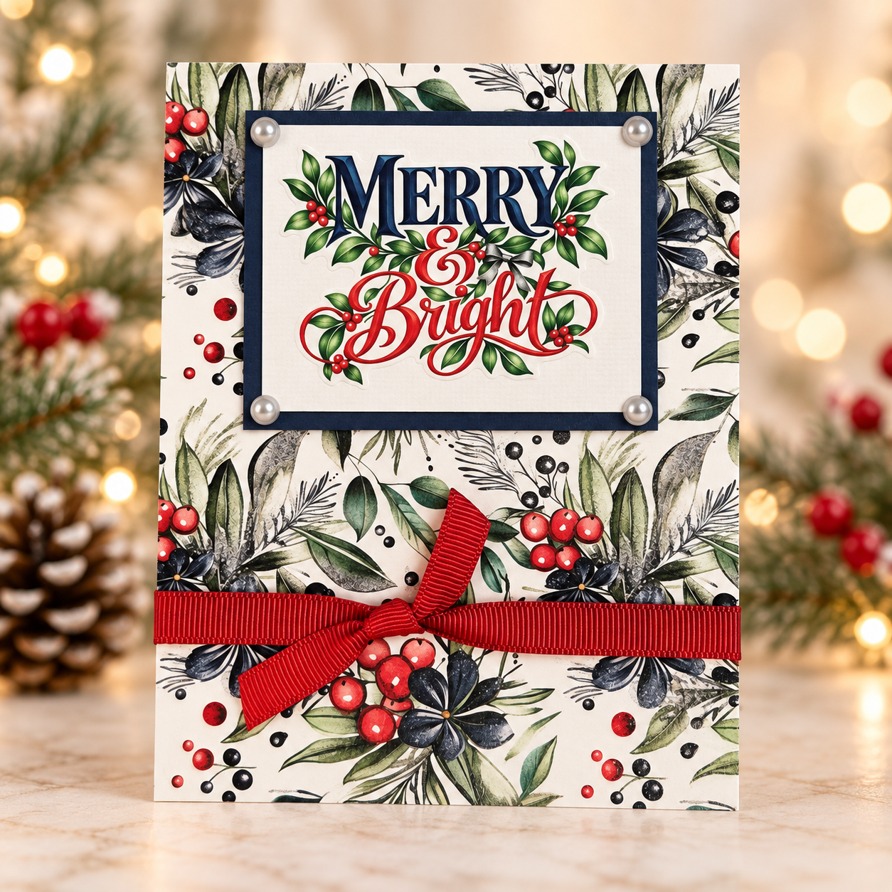 Midnight Mistletoe Collection 10 x 8 Scrapbook Cardstock Sticker Sheet by SSC Designs