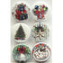 Midnight Mistletoe Collection Button Bubbles 1" Self-Adhesive Scrapbook Embellishments by MH Flair & More