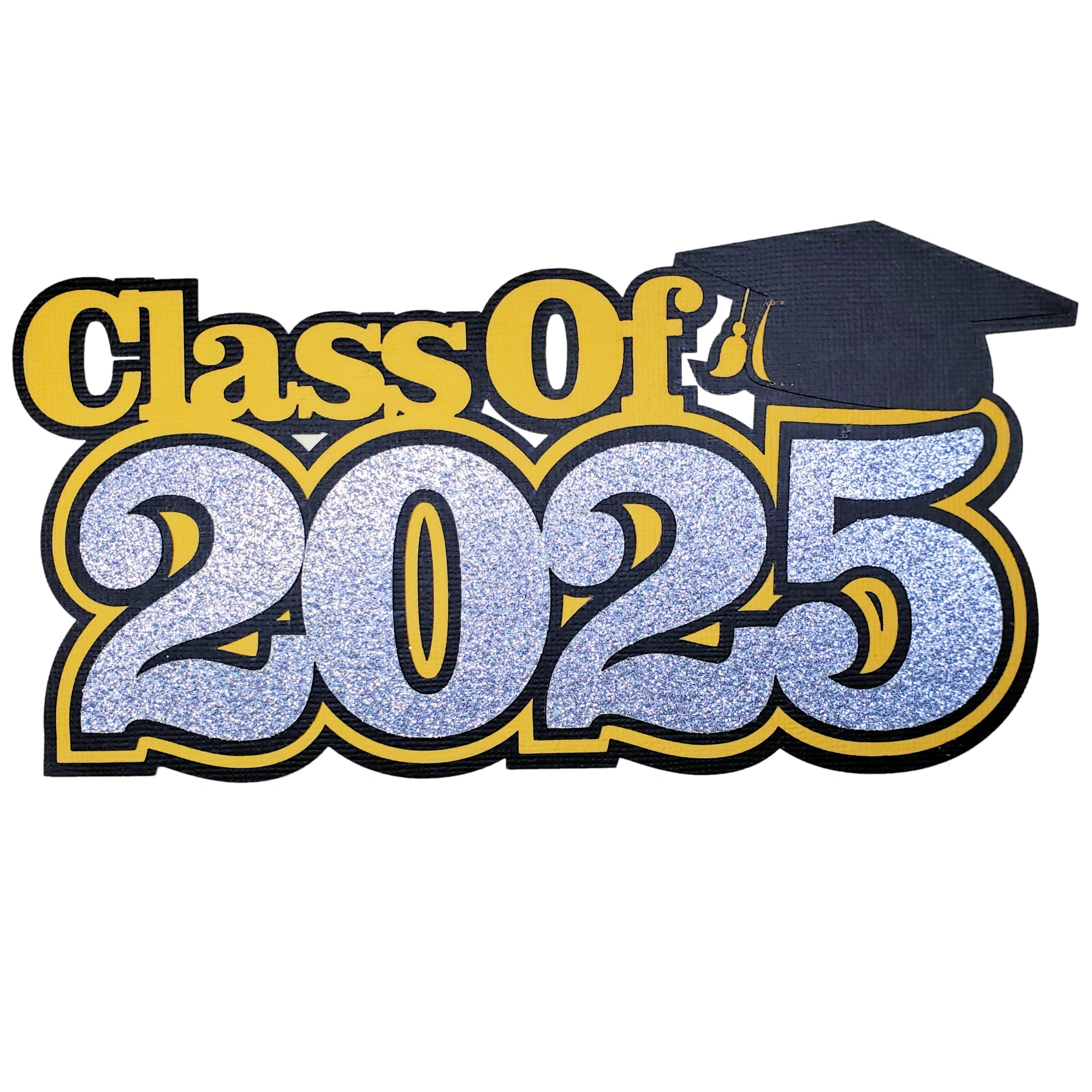 Class of 2025 8 x 4.25 *CUSTOM COLOR* Scrapbook Laser Cut Embellishment by SSC Laser Designs
