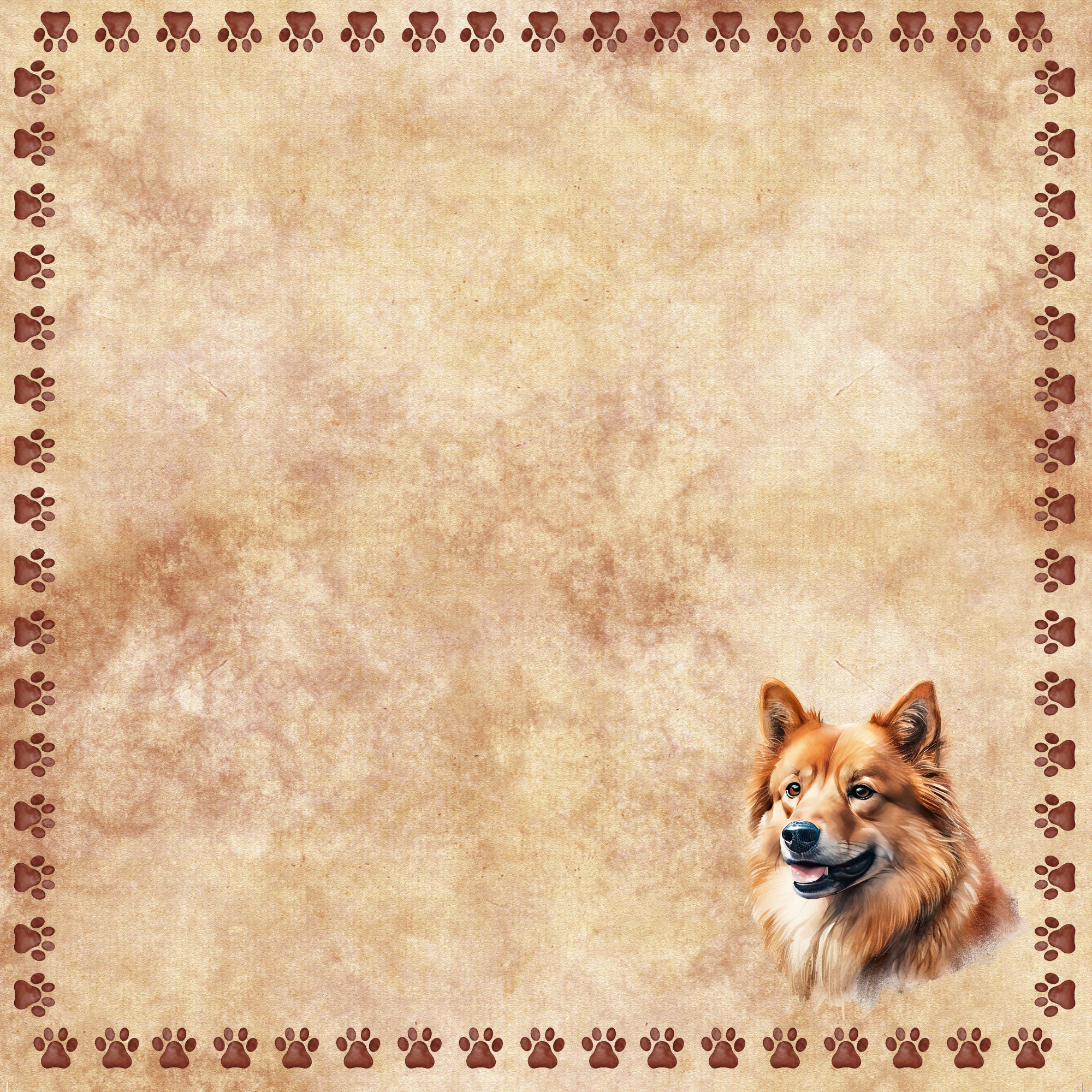 Dog Breeds Collection Corgi 12 x 12 Double-Sided Scrapbook Paper by SSC Designs