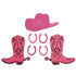 Cowgirl Hat & Boots Laser Die Cut Scrapbook Embellishment Set by SSC Designs