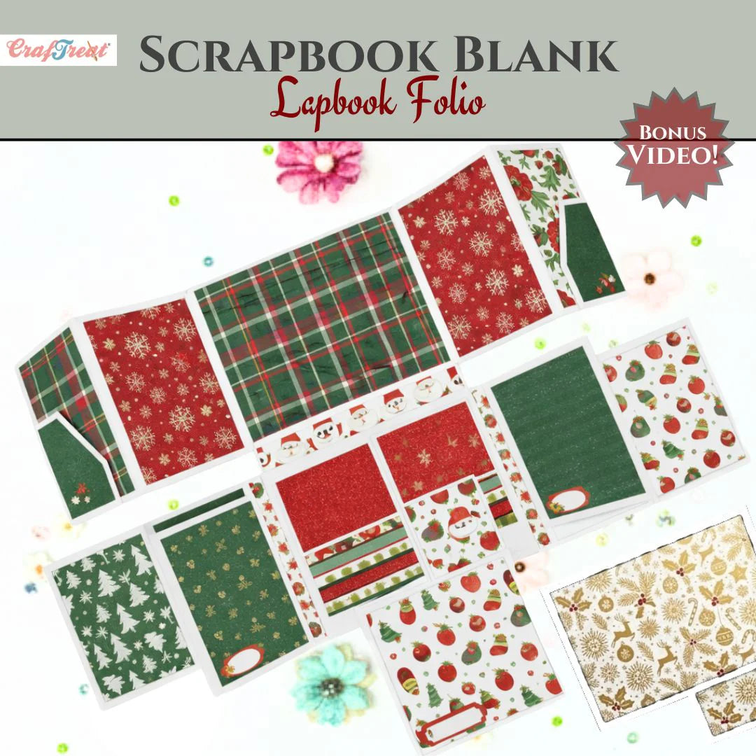 Easy Albums Collection Lap Book Folio Scrapbook Kit by CrafTreat - Ivory