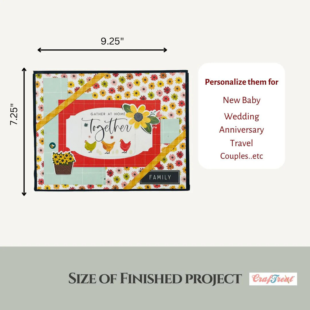 Easy Albums Collection Lap Book Folio Scrapbook Kit by CrafTreat - Ivory