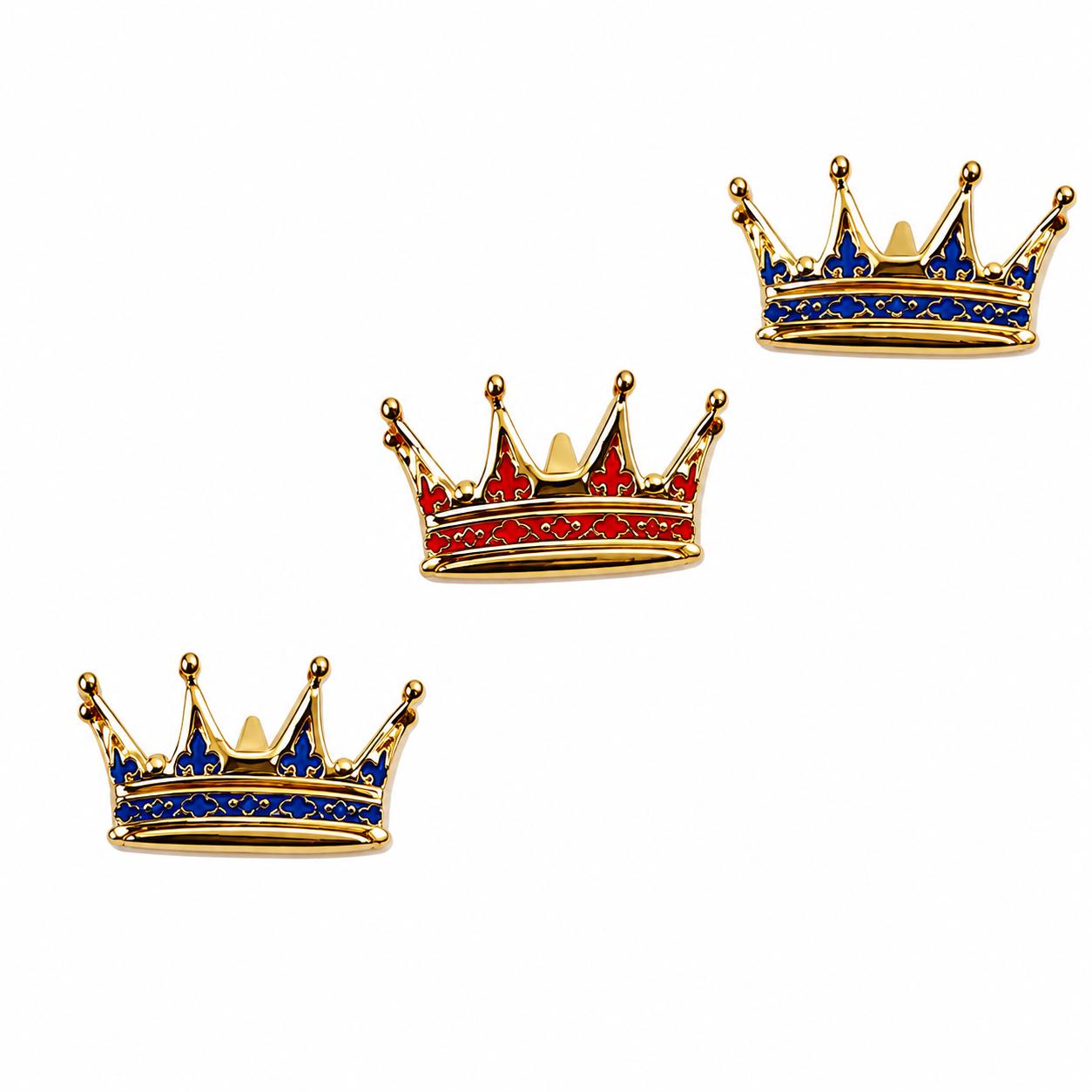 Prince Crowns Scrapbook Brads by Eyelet Outlet - Pkg. of 12