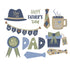 Dad 12 x 12 Scrapbook Paper & Embellishment Kit by SSC Designs