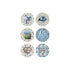 Dusty Blue Desert Button Bubbles 1" Self-Adhesive Scrapbook Embellishments by MH Flair & More