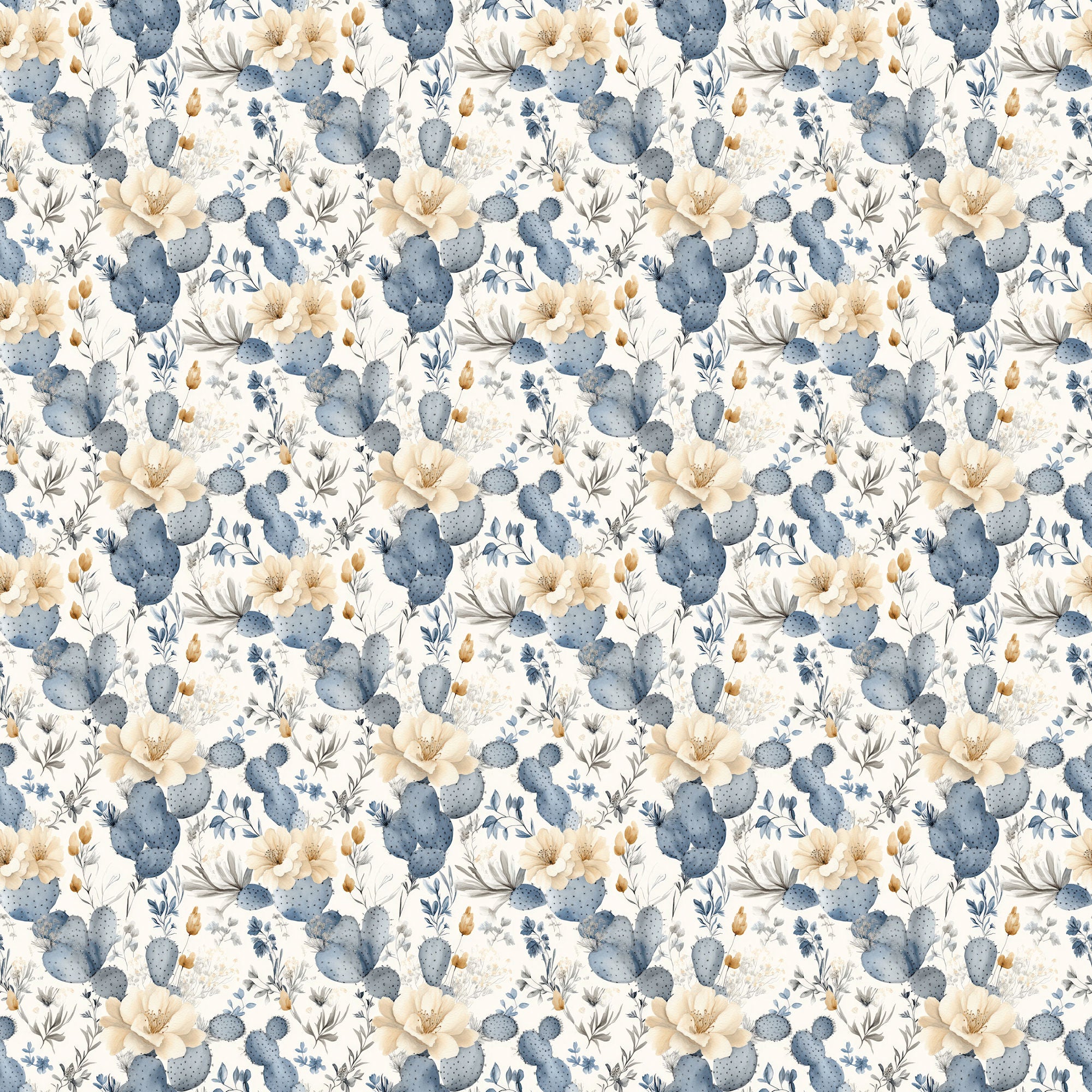 Dusty Blue Desert Collection Desert Daydreams 12 x 12 Double-Sided Scrapbook Paper by SSC Designs