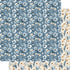 Dusty Blue Desert Collection Desert In Bloom 12 x 12 Double-Sided Scrapbook Paper by SSC Designs