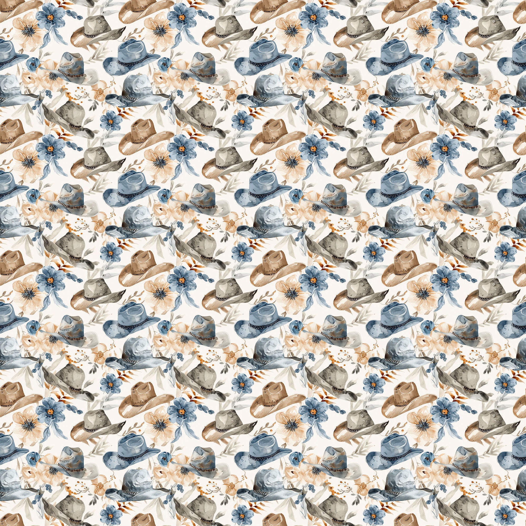 Dusty Blue Desert Collection Western Wanderlust 12 x 12 Double-Sided Scrapbook Paper by SSC Designs