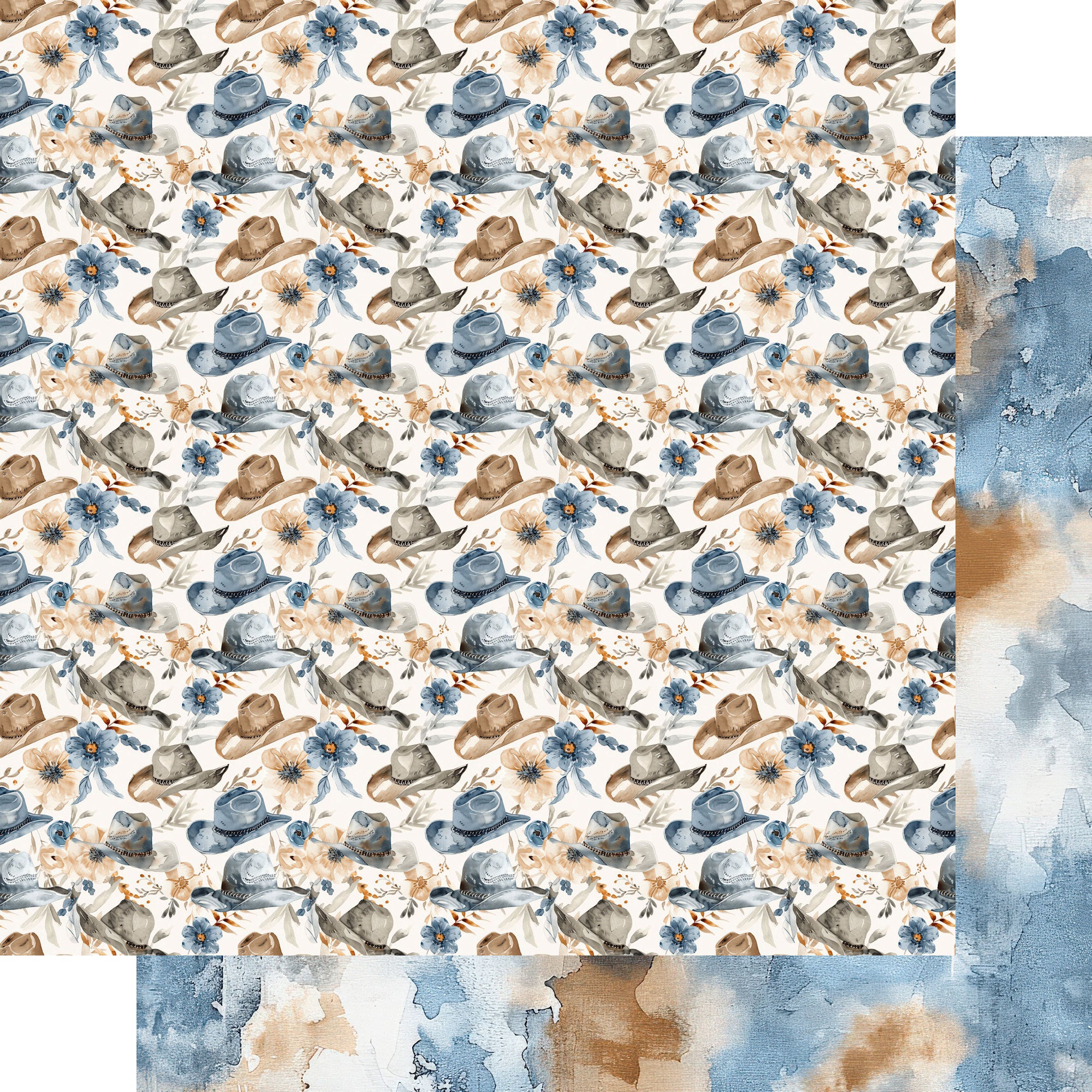 Dusty Blue Desert 12 x 12 Scrapbook Paper & Embellishment Kit by SSC Designs