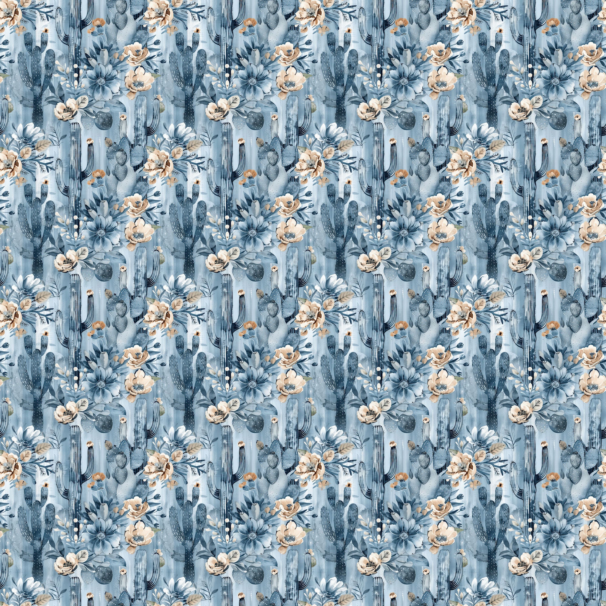 Dusty Blue Desert Collection Blue Desert Nights 12 x 12 Double-Sided Scrapbook Paper by SSC Designs