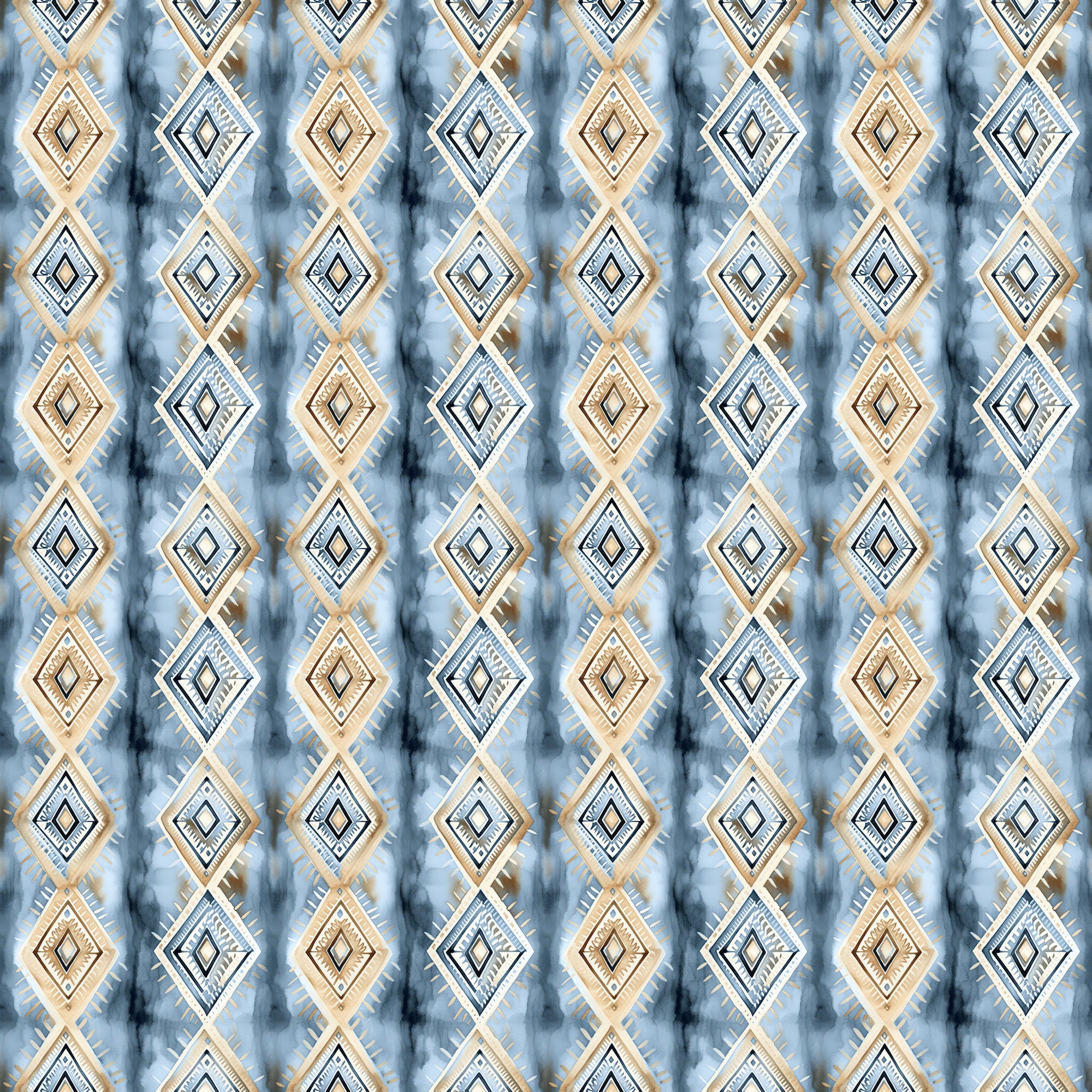 Dusty Blue Desert Collection Blue Desert Nights 12 x 12 Double-Sided Scrapbook Paper by SSC Designs