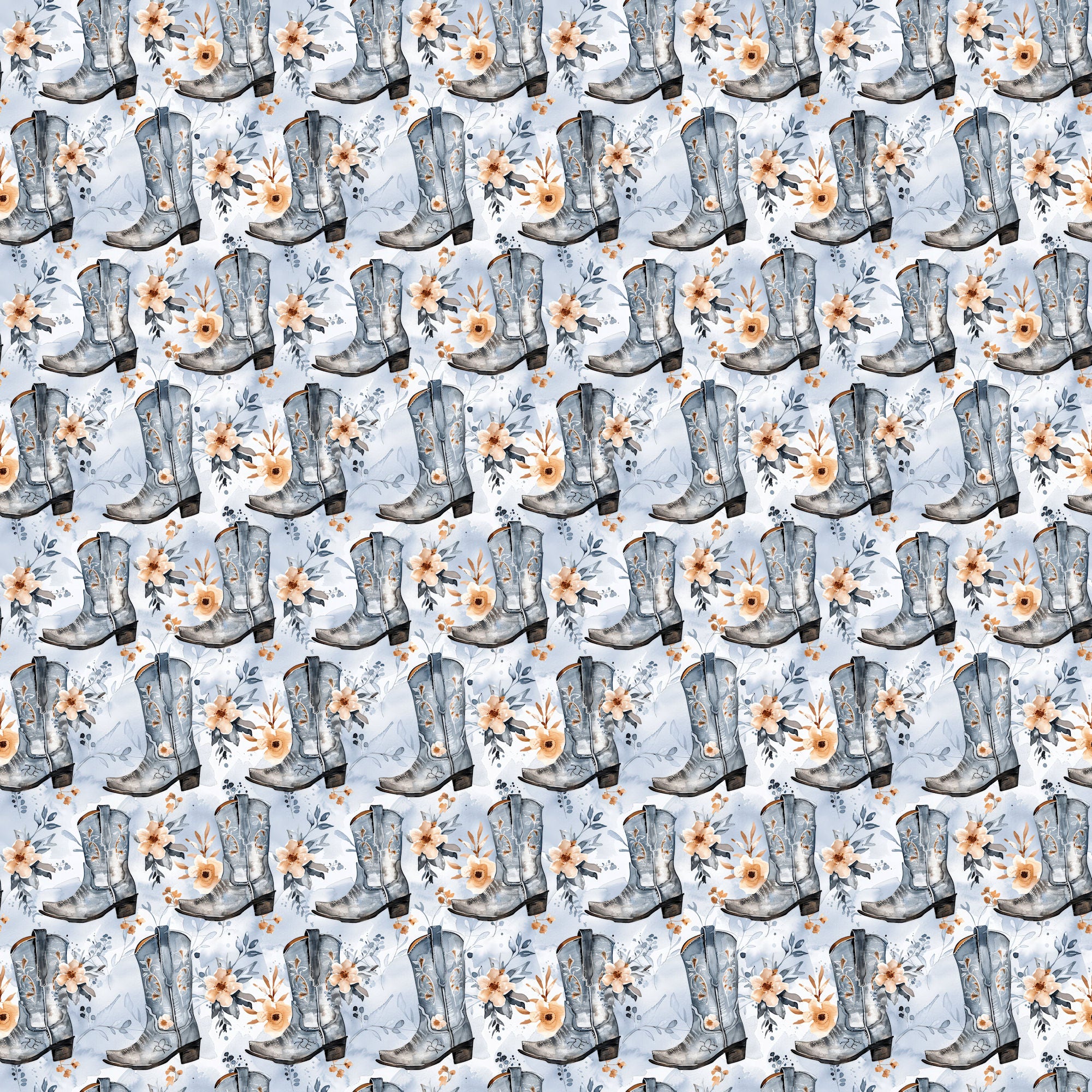 Dusty Blue Desert Collection Wander Out West 12 x 12 Double-Sided Scrapbook Paper by SSC Designs
