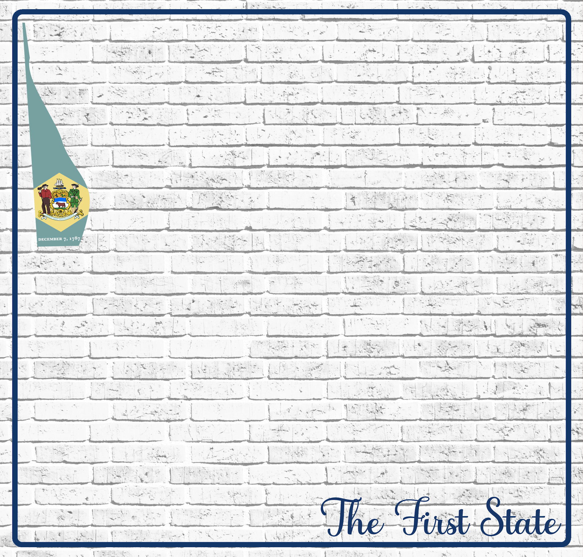 Fifty States Collection Delaware 12 x 12 Double-Sided Scrapbook Paper by SSC Designs