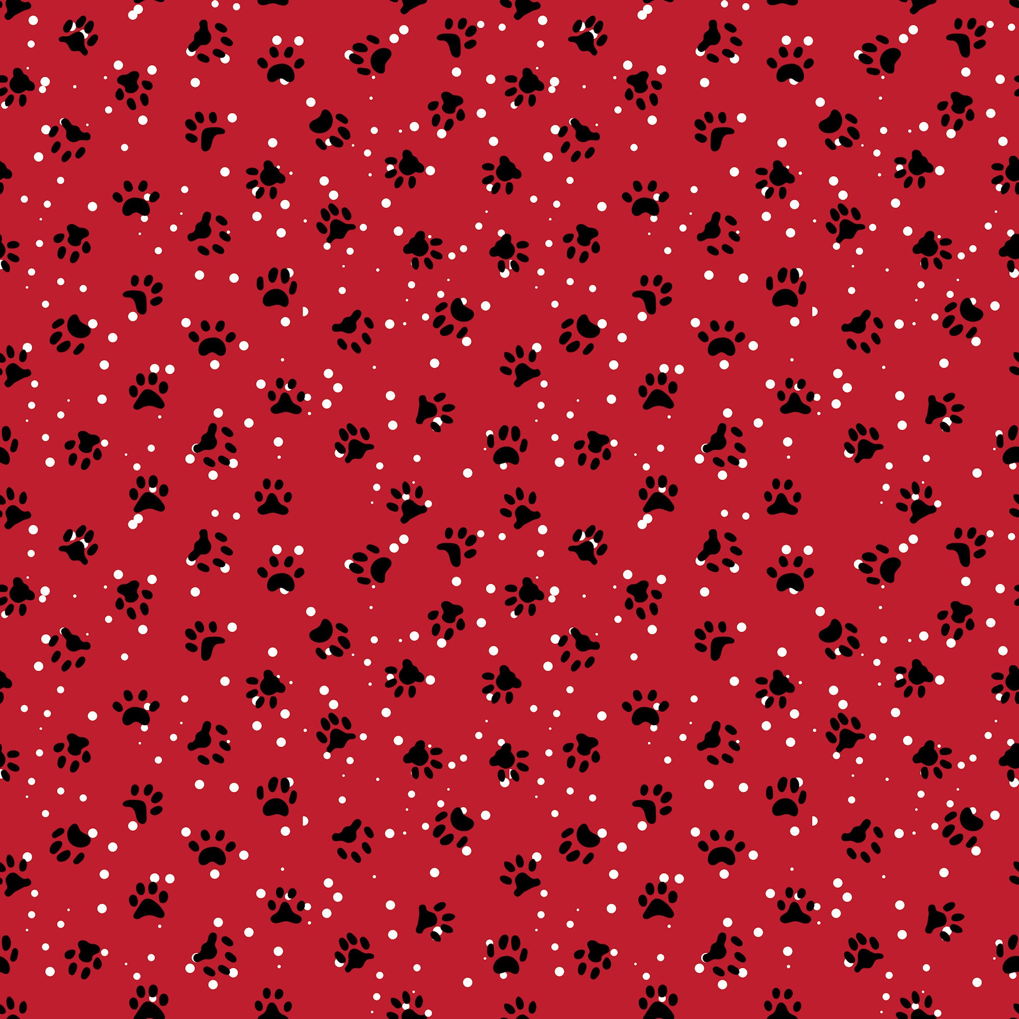 Merry Woofmas Collection Santa Bones 12 x 12 Double-Sided Scrapbook Paper by SSC Designs
