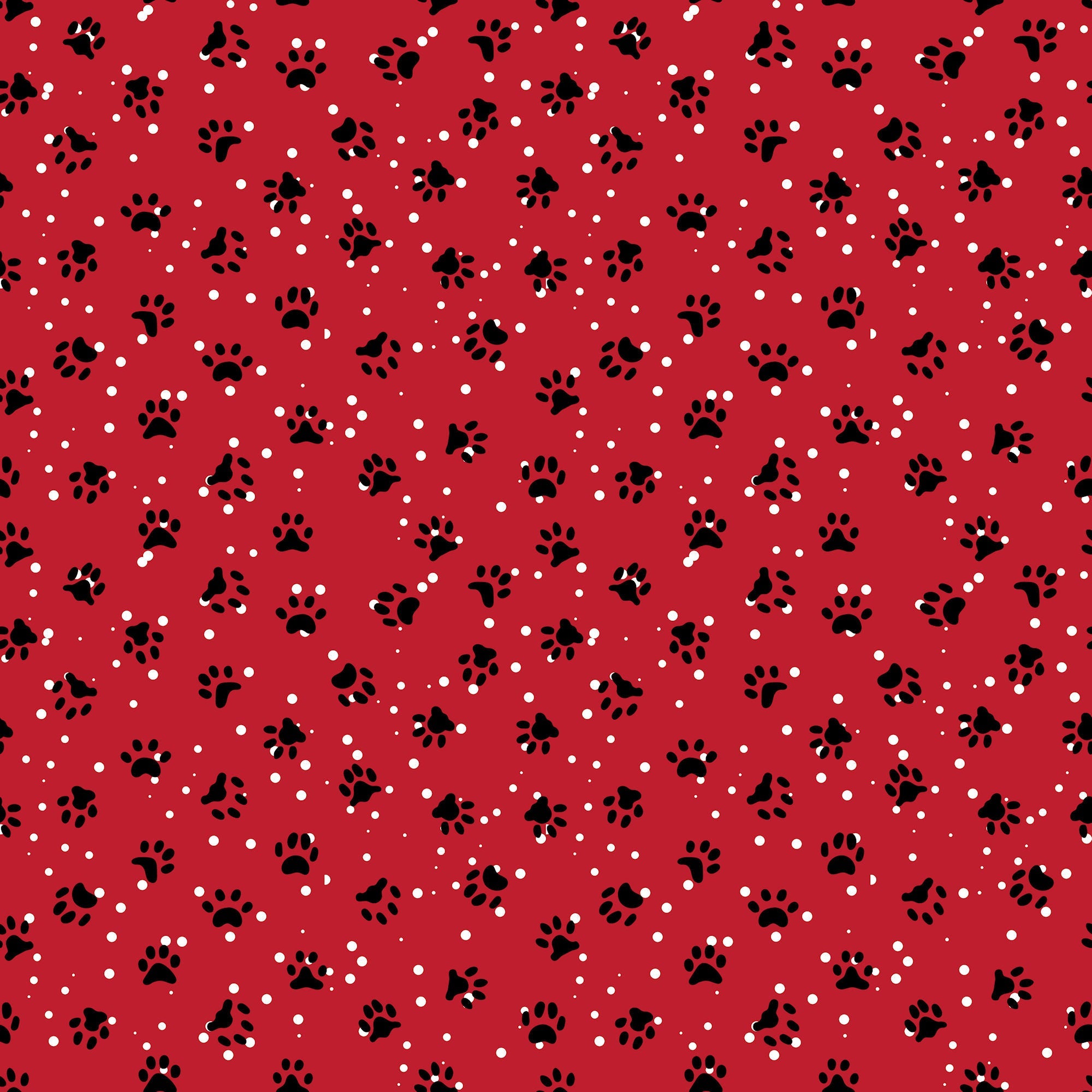 Merry Woofmas Collection Santa Bones 12 x 12 Double-Sided Scrapbook Paper by SSC Designs