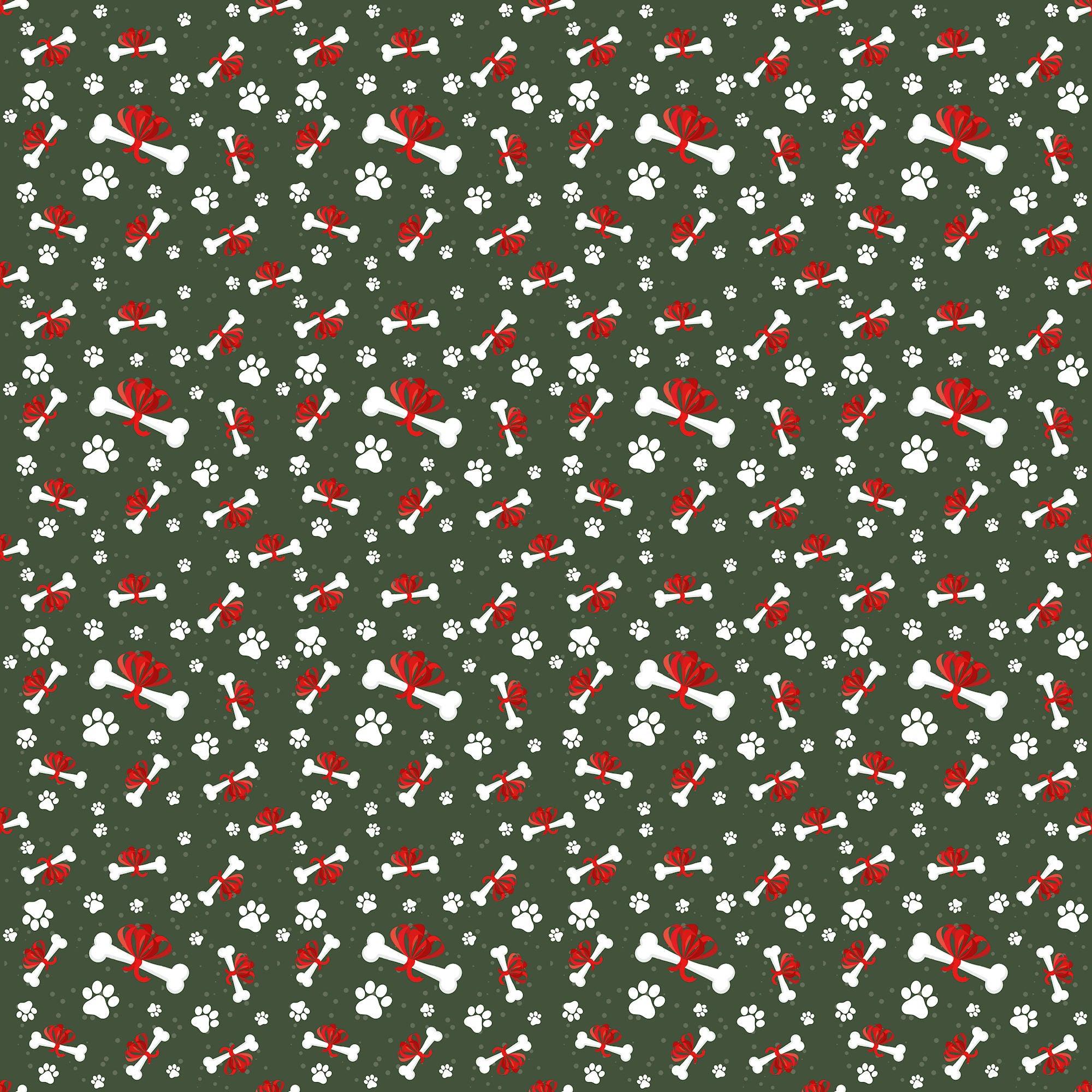 Merry Woofmas Collection Bring Me Bones 12 x 12 Double-Sided Scrapbook Paper by SSC Designs