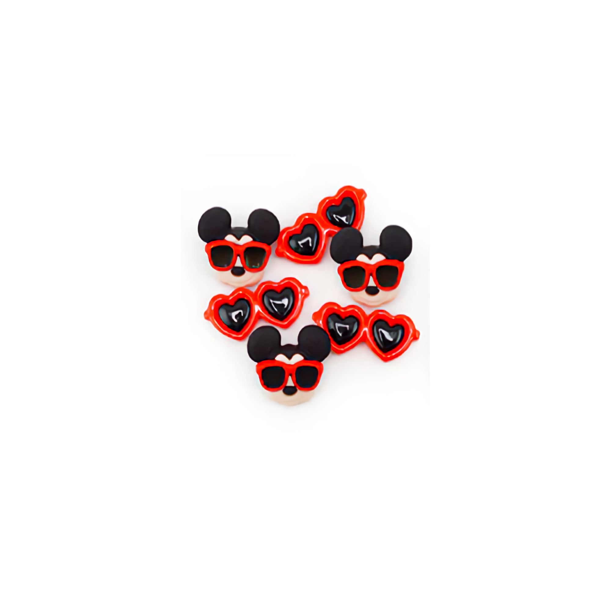Disney Dress It Up Collection Mickey Mouse Vacation Scrapbook Buttons by Jesse James Buttons