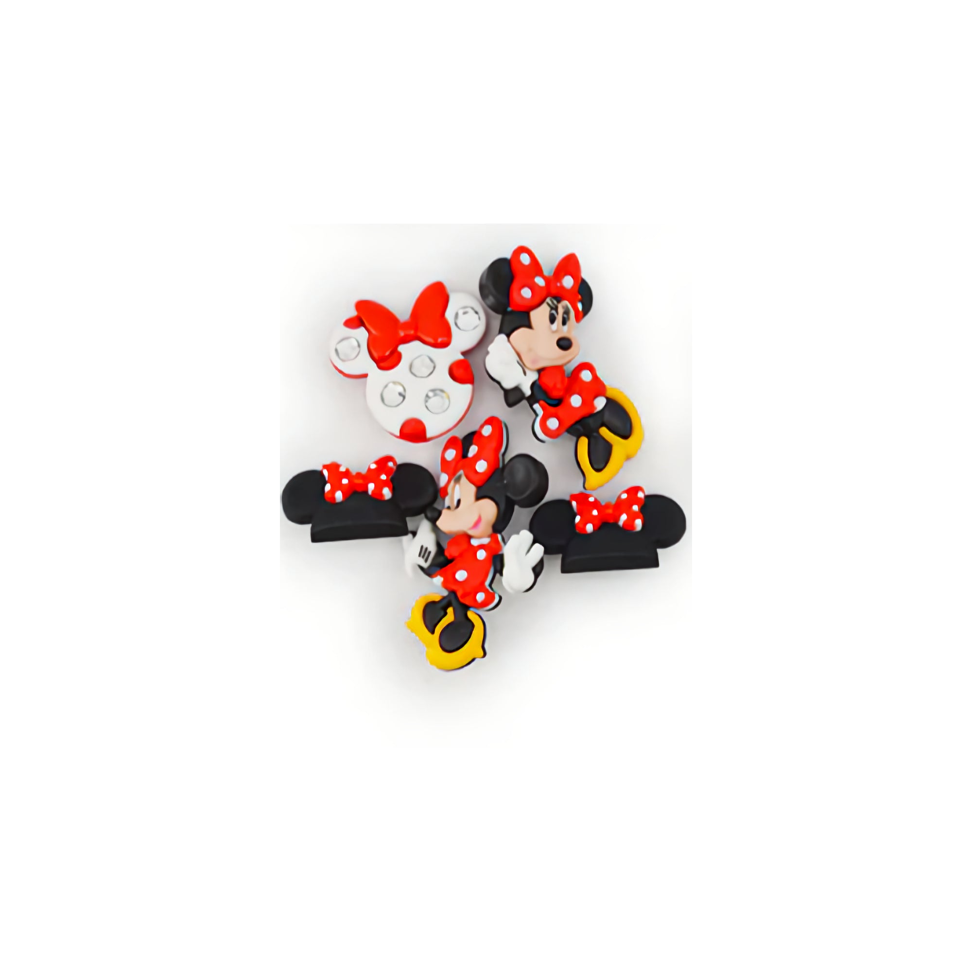 Disney Dress It Up Collection Minnie Mouse & Ears Scrapbook Buttons by Jesse James Buttons