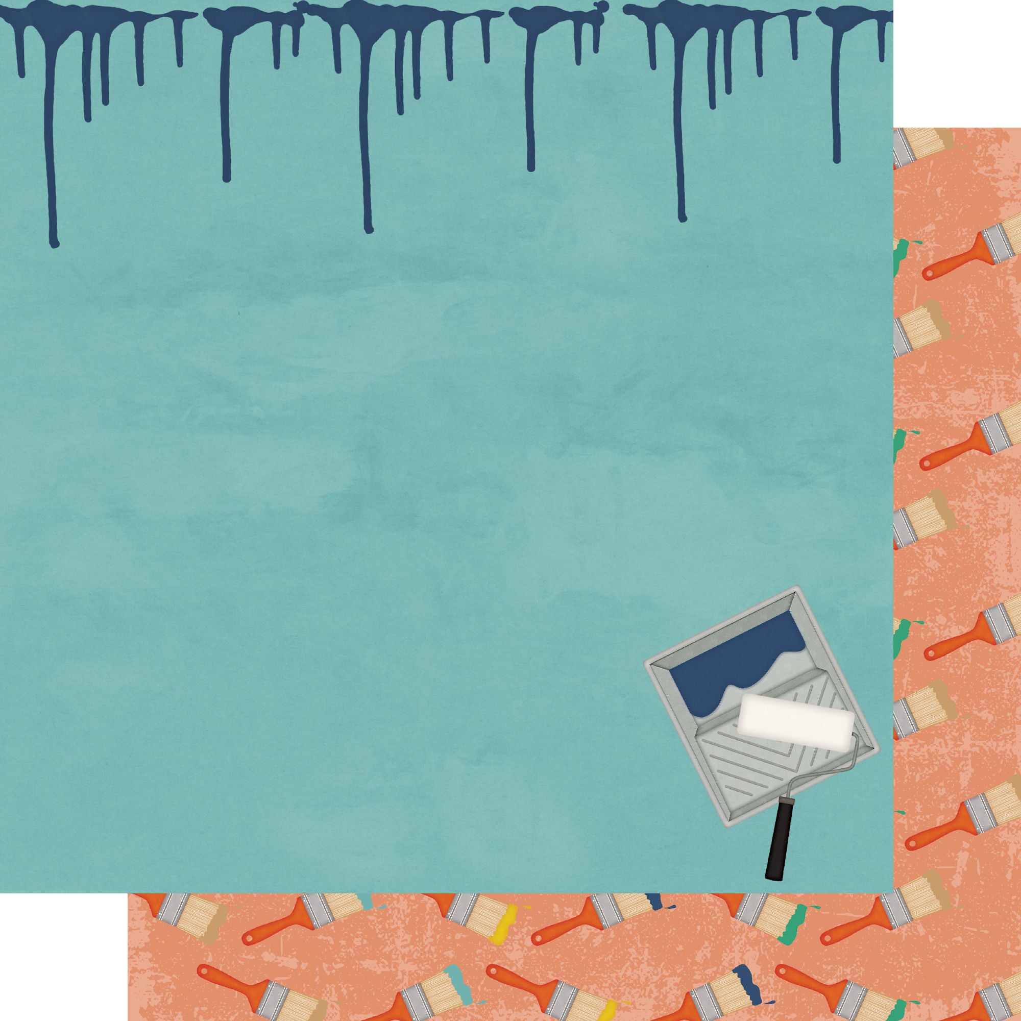 Home Improvement Collection Painted Dreams 12 x 12 Double-Sided Scrapbook Paper by SSC Designs