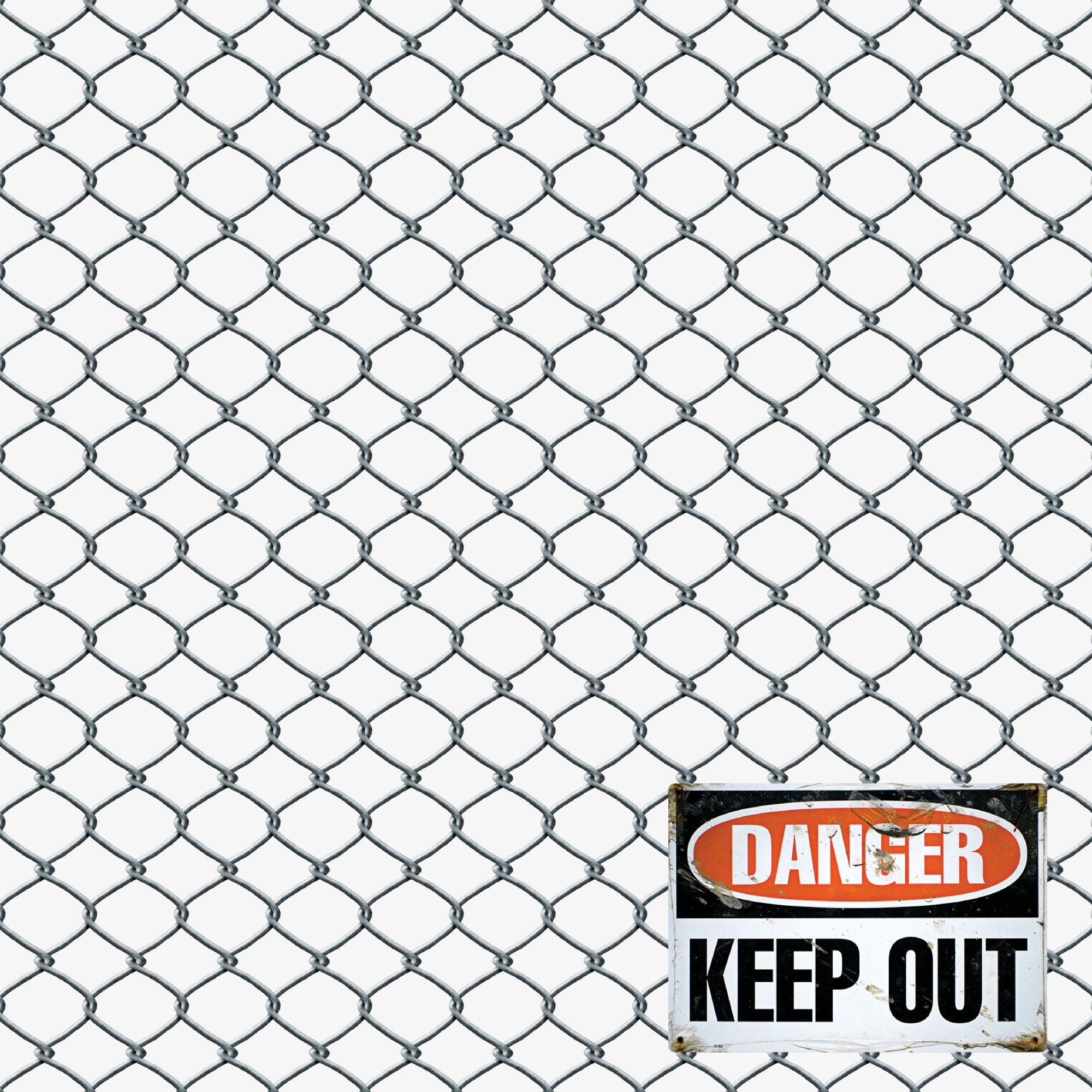 Home Improvement Collection Keep Out Fencing 12 x 12 Double-Sided Scrapbook Paper by SSC Designs