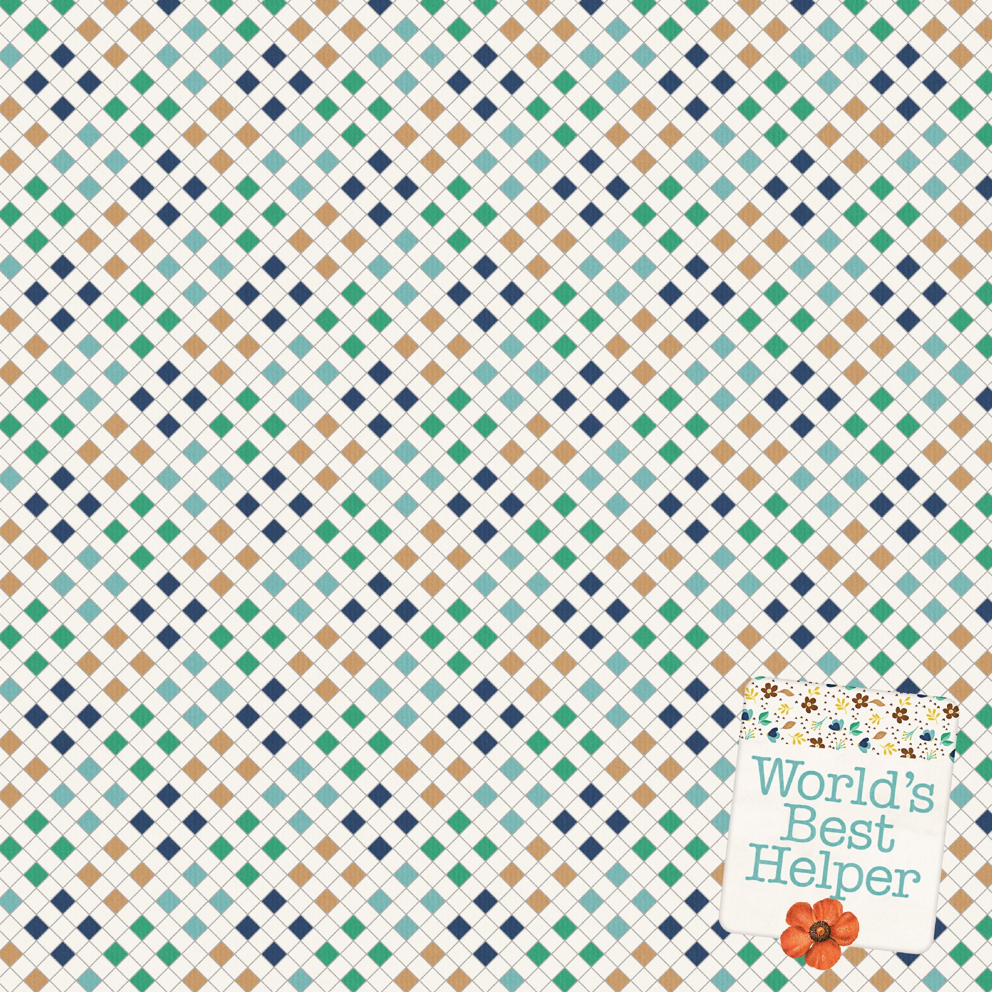 Home Improvement Collection Mrs. Handy 12 x 12 Double-Sided Scrapbook Paper by SSC Designs