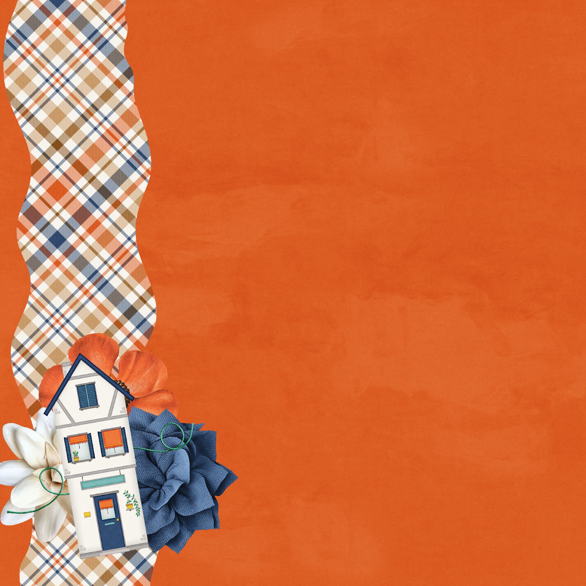 Home Improvement Collection Construction Zone 12 x 12 Double-Sided Scrapbook Paper by SSC Designs