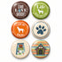 Dog Lover Collection Button Bubbles 1" Self-Adhesive Scrapbook Embellishments by MH Flair & More