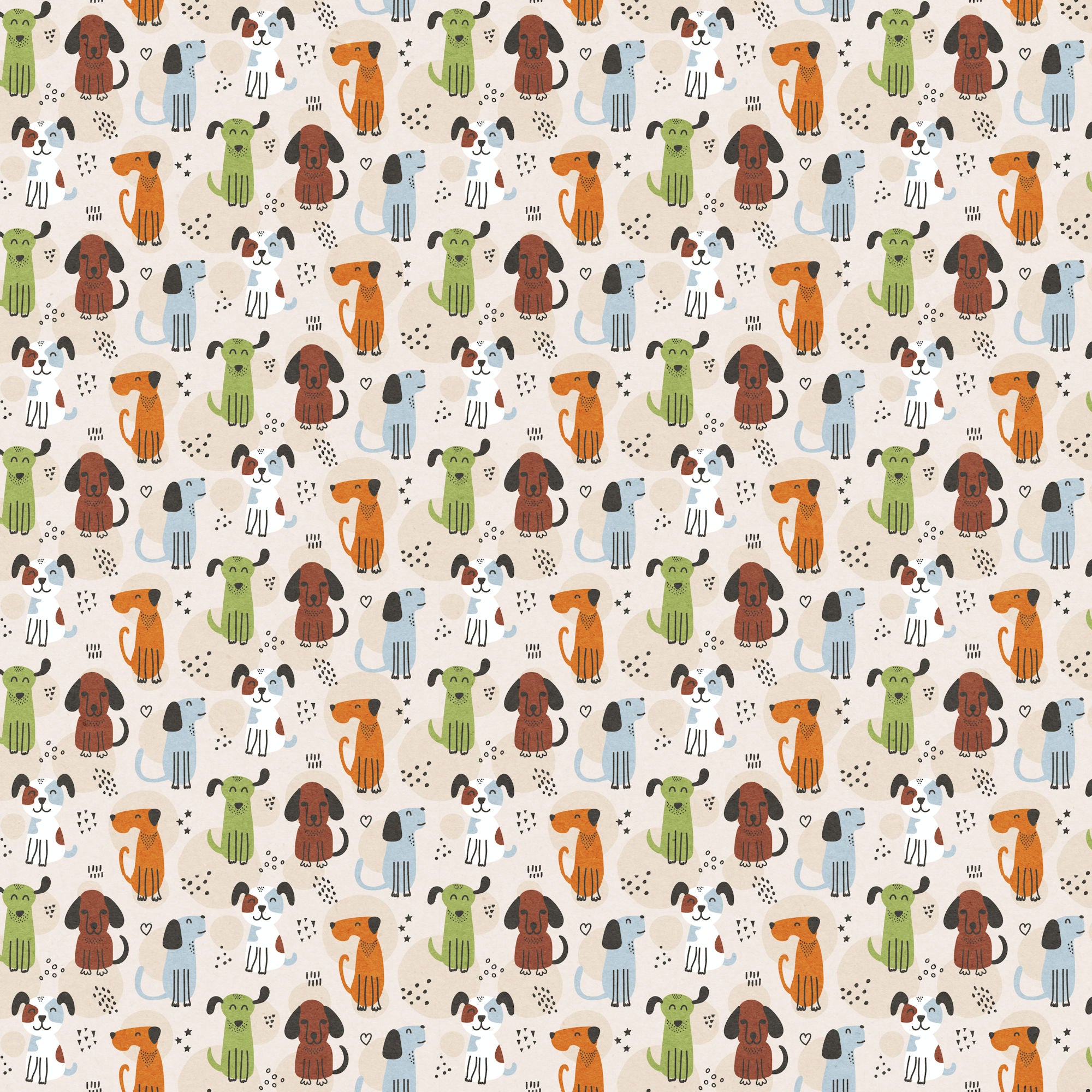 Dog Lover Collection Canine Companions 12 x 12 Double-Sided Scrapbook Paper by SSC Designs