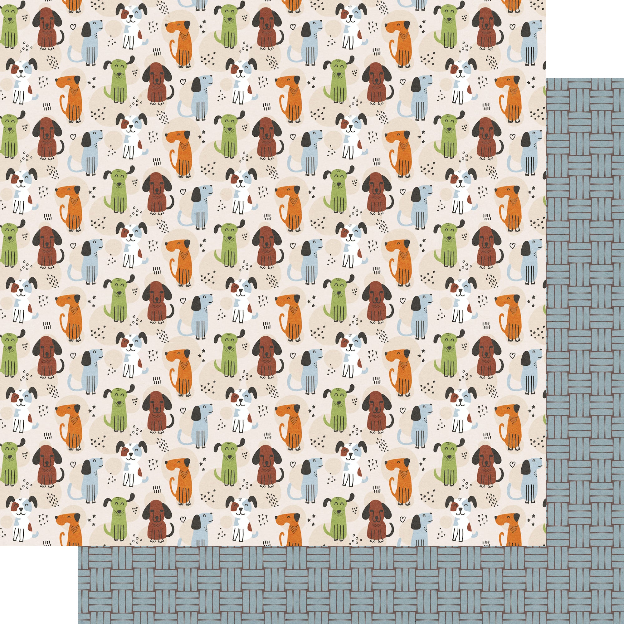 Dog Lover Collection Canine Companions 12 x 12 Double-Sided Scrapbook Paper by SSC Designs