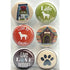 Dog Lover Collection Button Bubbles 1" Self-Adhesive Scrapbook Embellishments by MH Flair & More
