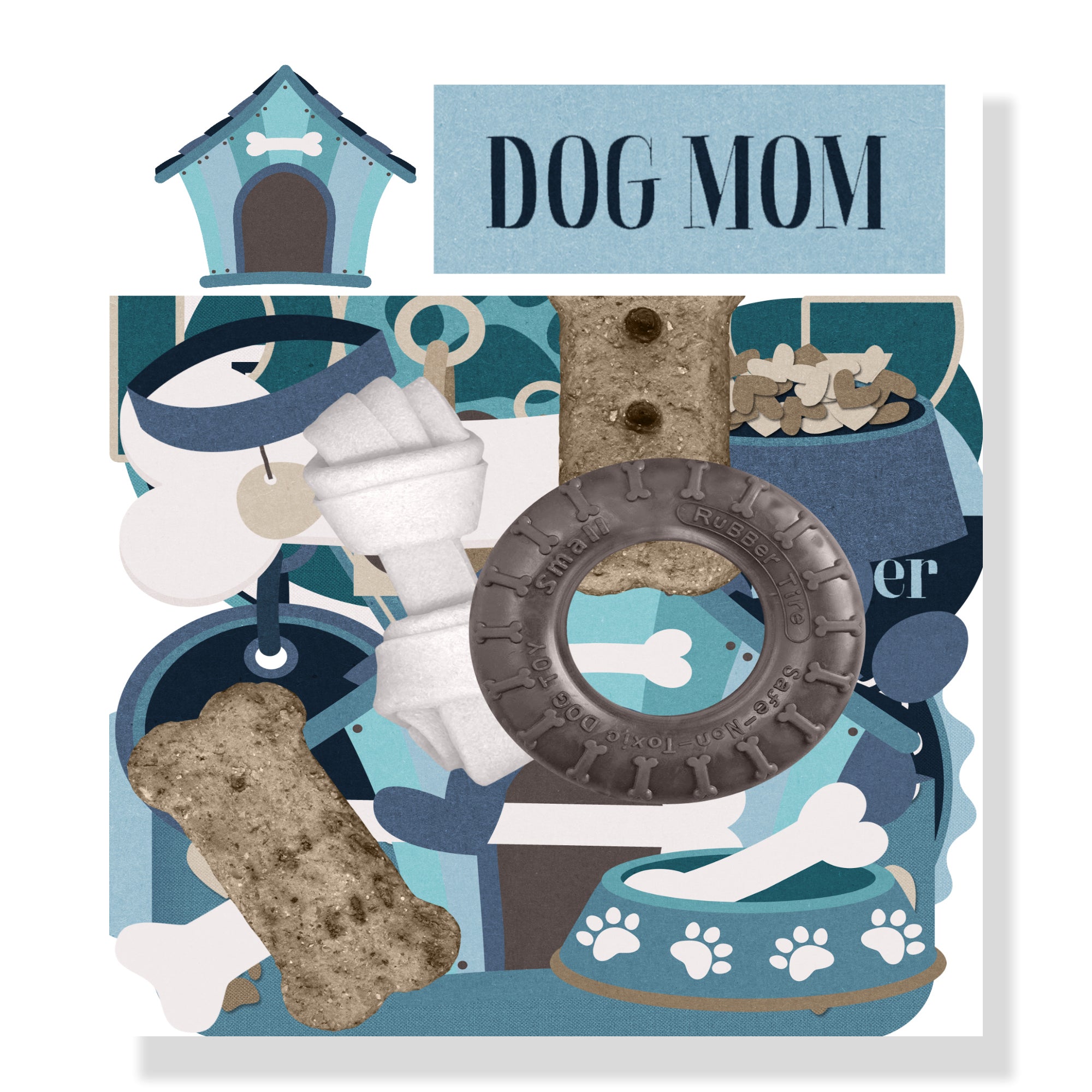 Dog Mom 12 x 12 Scrapbook Paper & Embellishment Kit by SSC Designs