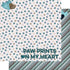 Dog Mom Collection Pawprints On My Heart 12 x 12 Double-Sided Scrapbook Paper by SSC Designs