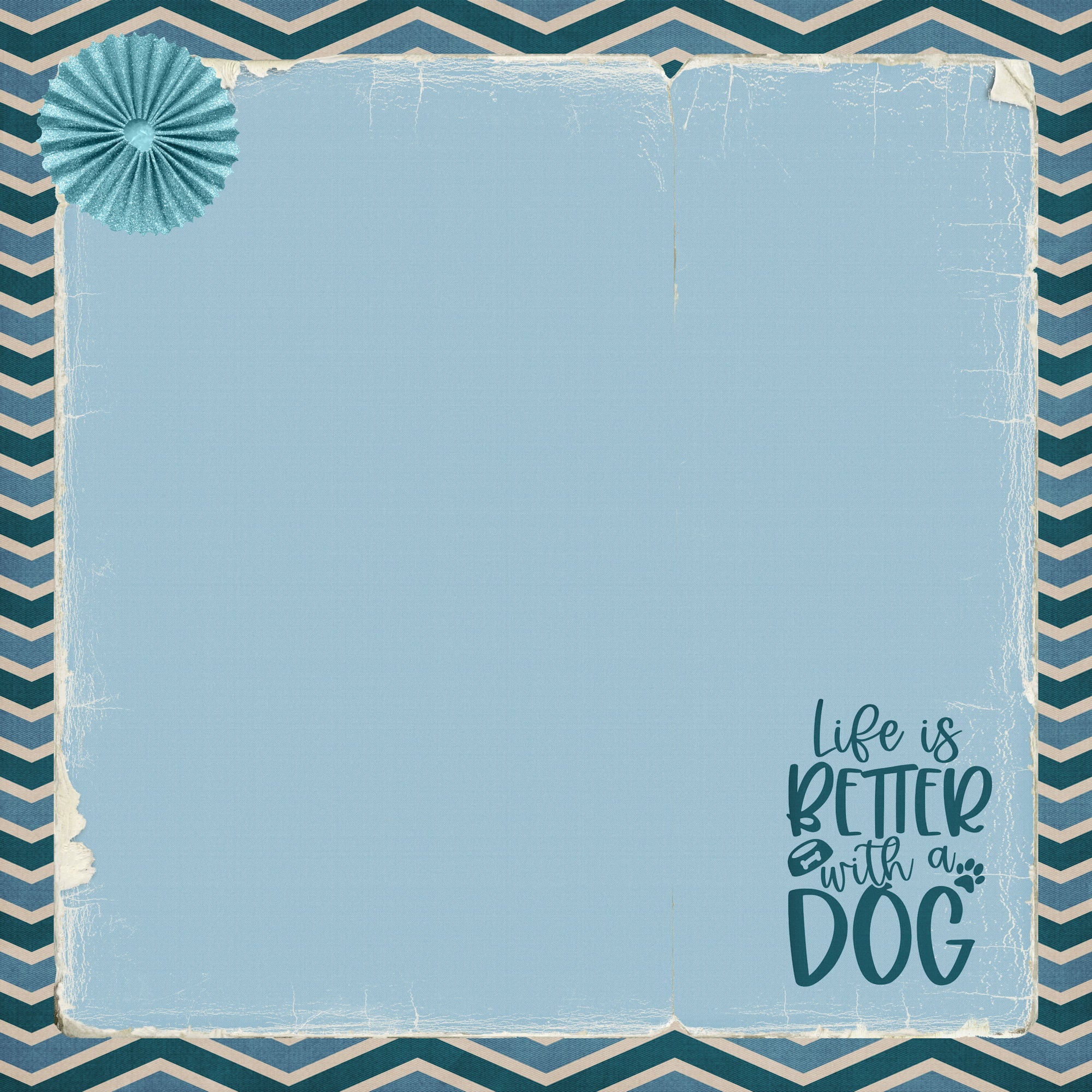 Dog Mom Collection Life Is Better With A Dog 12 x 12 Double-Sided Scrapbook Paper by SSC Designs