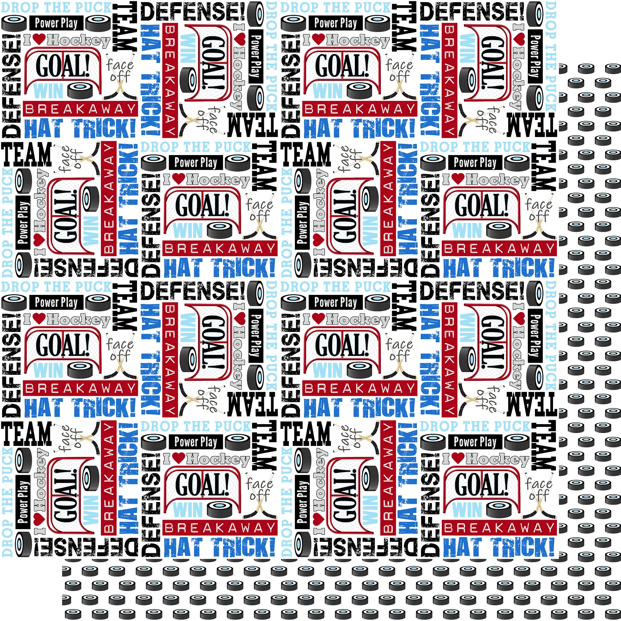 Drop The Puck 12 x 12 Scrapbook Paper & Embellishment Kit by SSC Designs