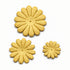 Petal Party Collection Pale Yellow 1", 1.5", 1.75" Daisy Flowers - Pkg. of 30