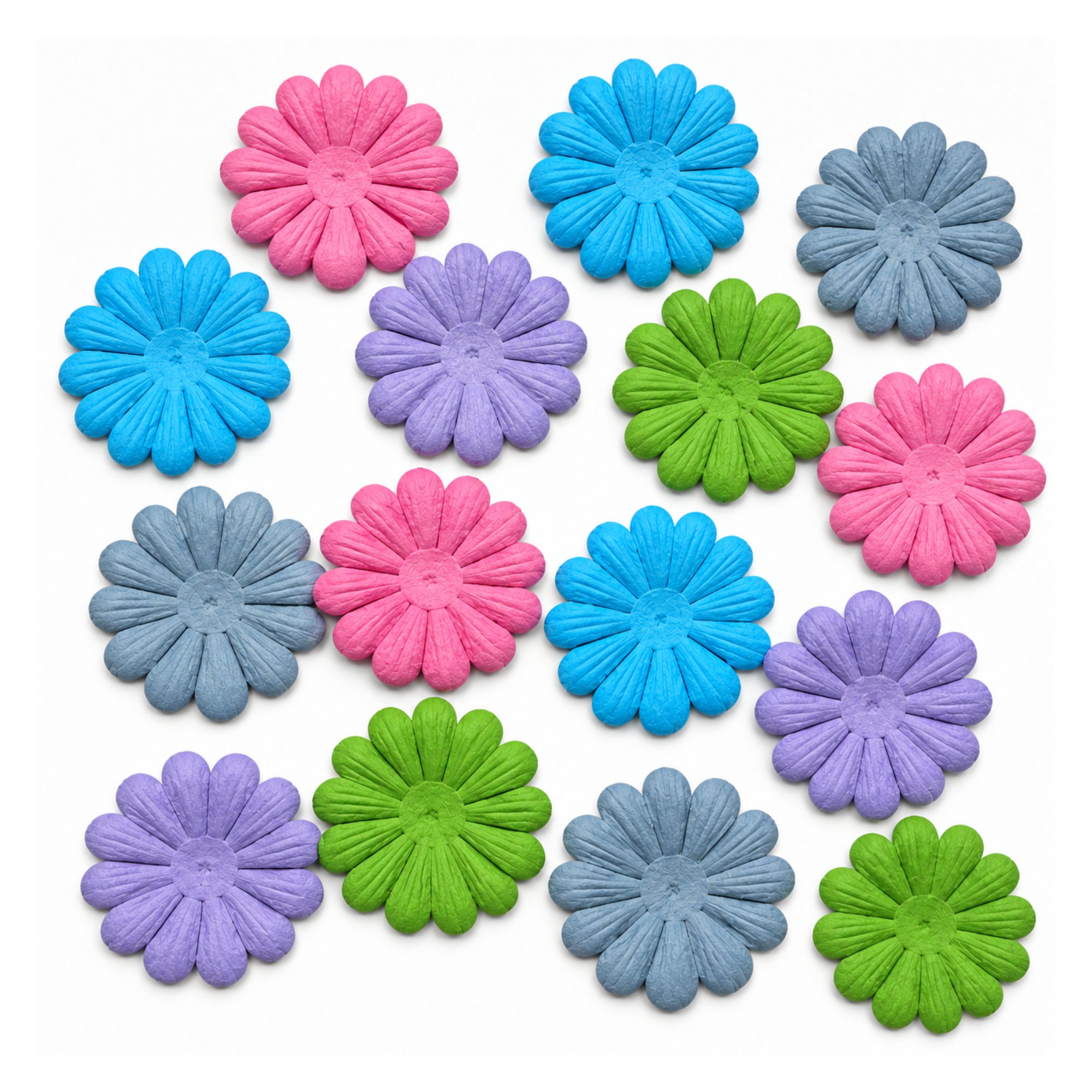 Petal Party Collection Spring Sorbet 1.75" Daisy Flowers - Pkg. of 25