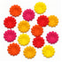 Petal Party Collection Tropical Punch 1.50" Daisy Flowers - Pkg. of 25
