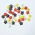 Flower Fun Collection Red, Black, Yellow & Clear 10mm Flatback Scrapbook Embellishments by SSC Designs - 40 pieces