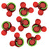 Disneyana Collection Mouse Ear Wreaths Flatback Scrapbook Buttons by SSC Designs - 8 Pieces