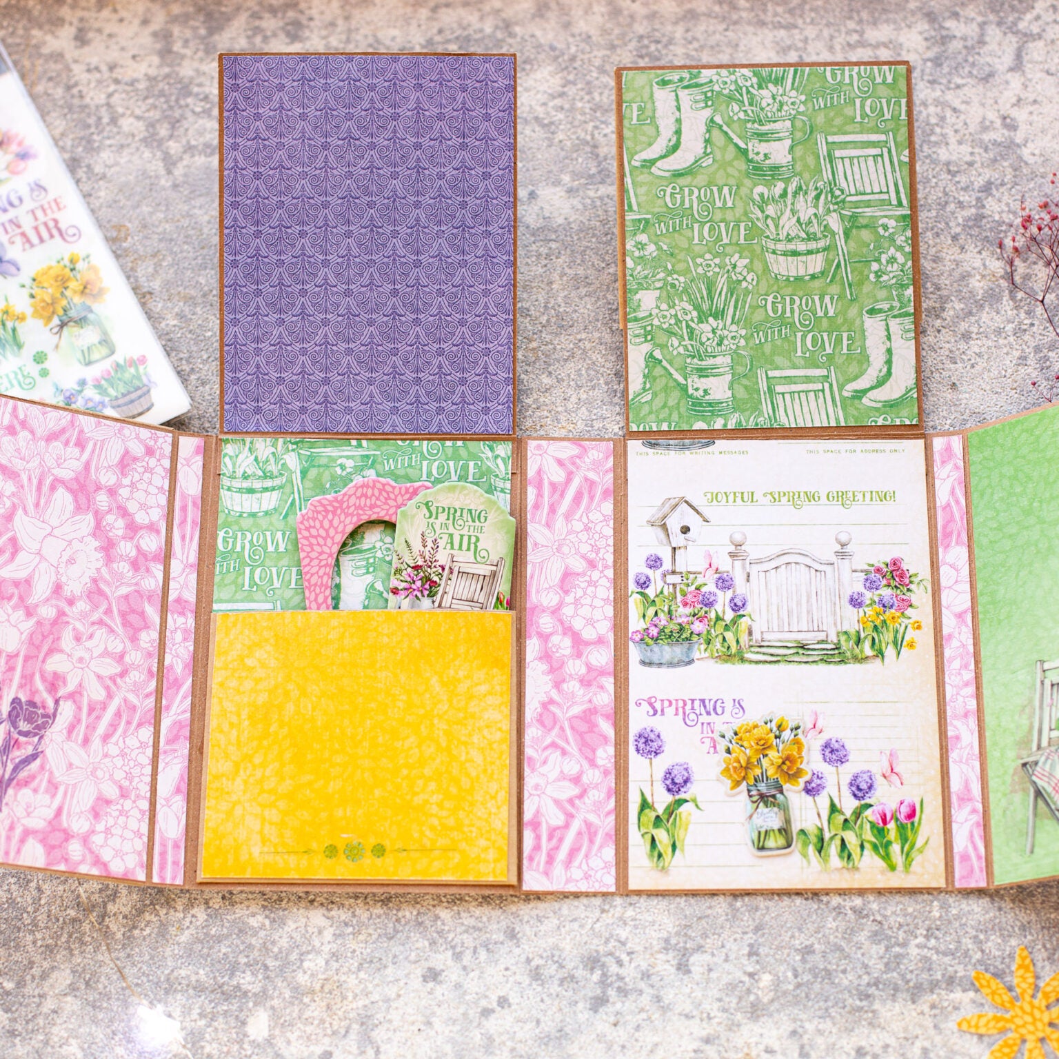 Grow With Love Collection 5 x 8 Scrapbook Ephemera Assortment by Graphic 45