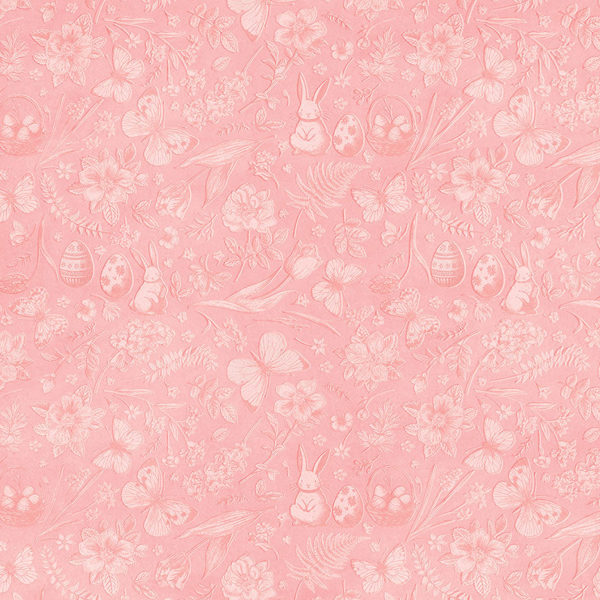 Easter Sunday Collection Bunny Tags 12 x 12 Double-Sided Scrapbook Paper by Photo Play Paper