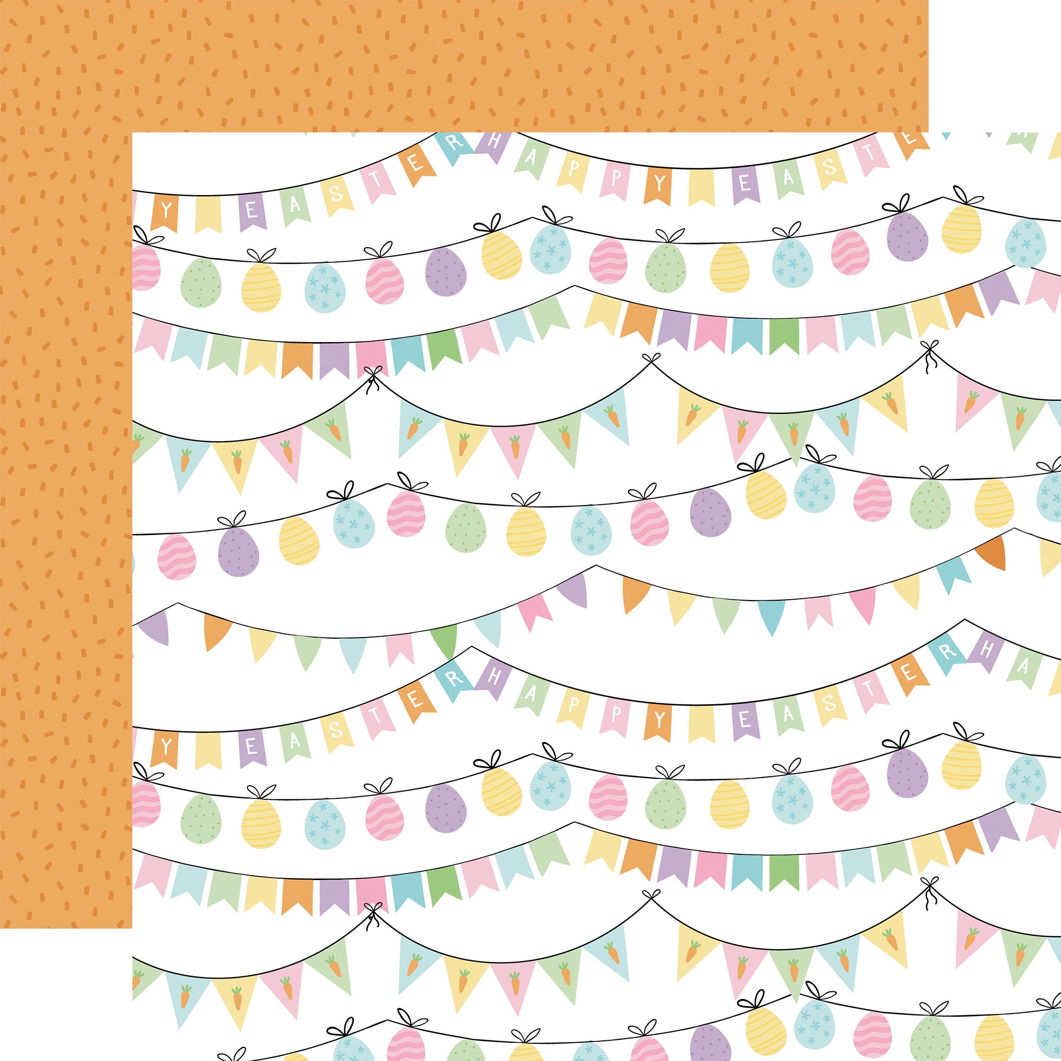 Easter Basket Scrapbook Paper & Sticker Collection Kit by Echo Park Paper - 13 Pieces