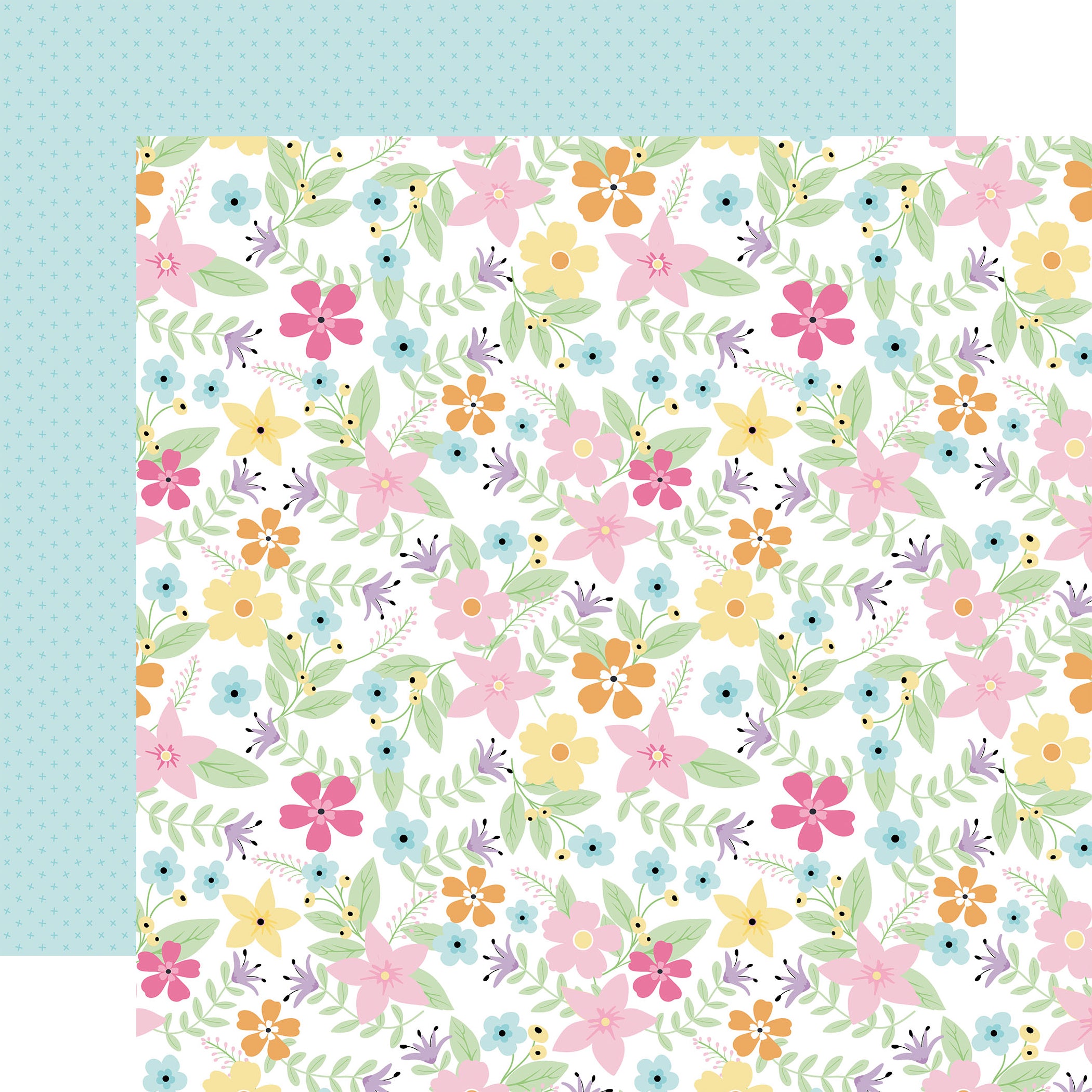 Easter Basket Scrapbook Paper & Sticker Collection Kit by Echo Park Paper - 13 Pieces