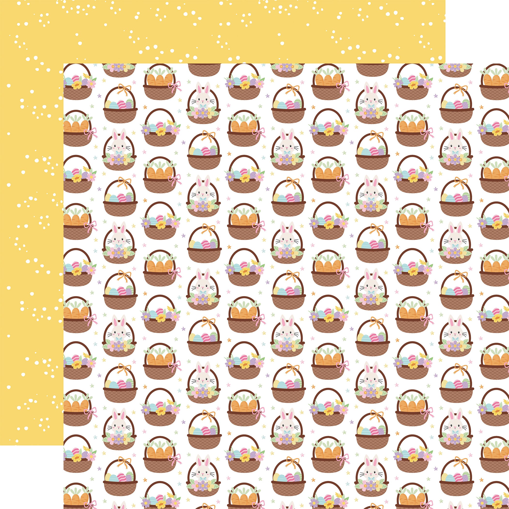 Easter Basket Scrapbook Paper & Sticker Collection Kit by Echo Park Paper - 13 Pieces