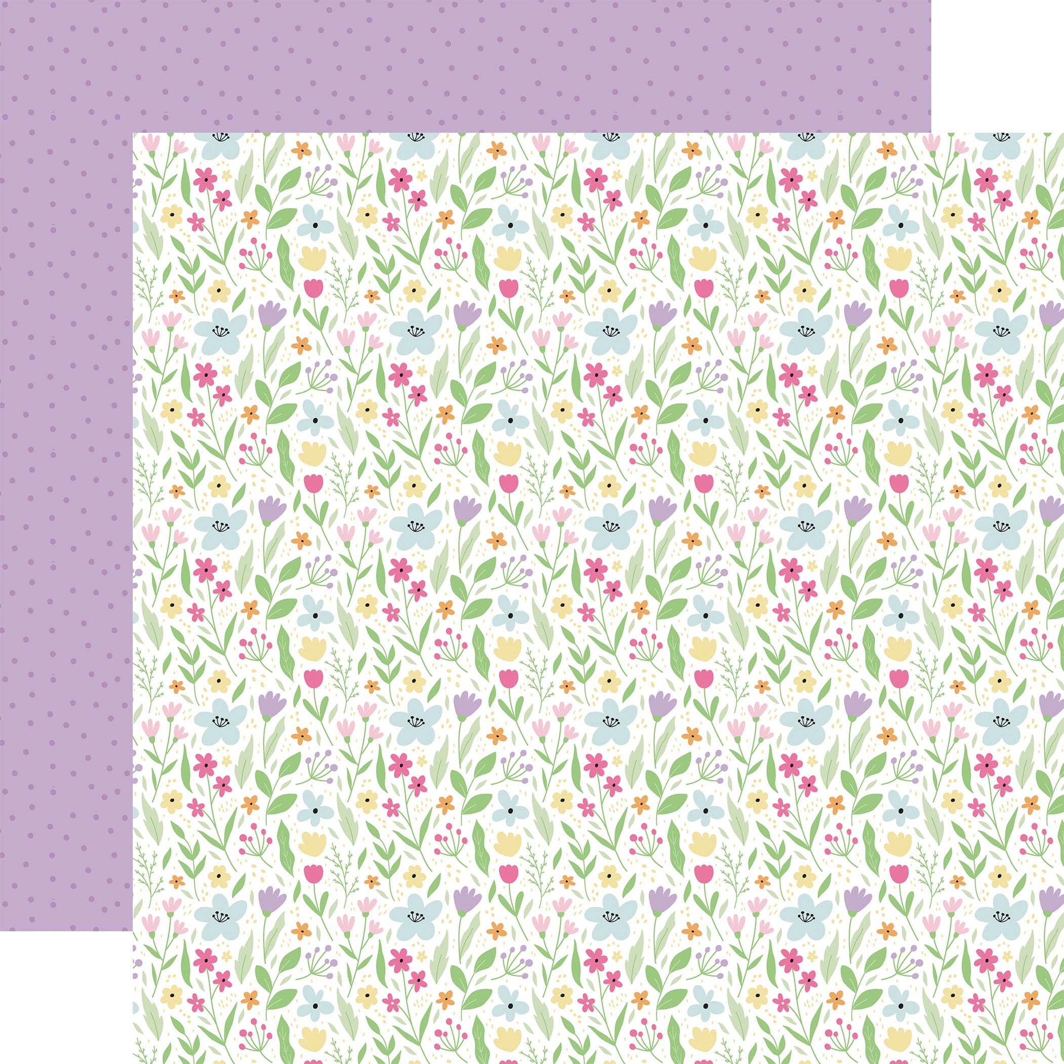 Easter Basket Scrapbook Paper & Sticker Collection Kit by Echo Park Paper - 13 Pieces